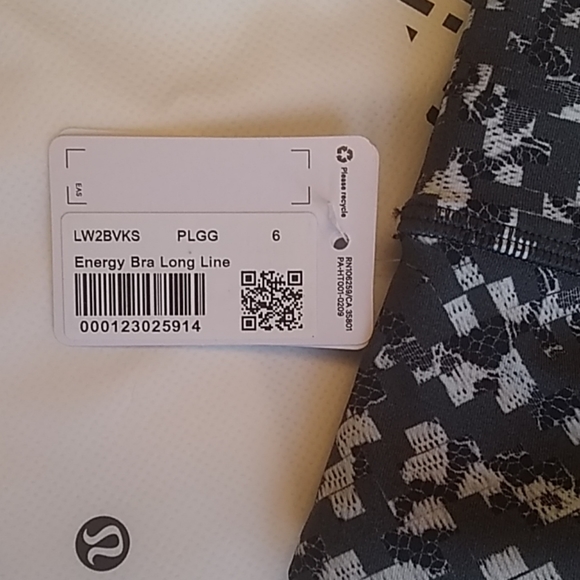 NWT Lululemon Energy Bra *Longline, 6, PLGG - Picture 4 of 6